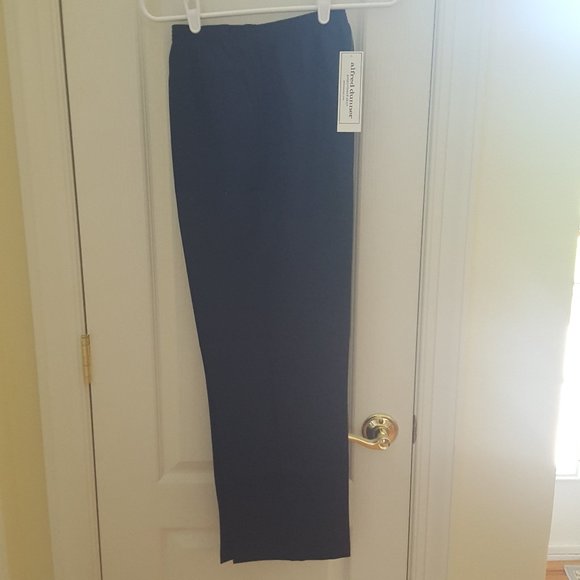 New Alfred Dunner Navy Blue Pant Size 8P - Picture 2 of 3
